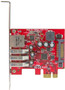 StarTech.com 3 Port PCI Express USB 3.0 Card + Gigabit Ethernet - PCI Express 2.0 - Plug-in Card - 3 USB Port(s) - 1 Network (RJ-45) - (PEXUSB3S3GE)