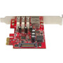 StarTech.com 3 Port PCI Express USB 3.0 Card + Gigabit Ethernet - PCI Express 2.0 - Plug-in Card - 3 USB Port(s) - 1 Network (RJ-45) - (PEXUSB3S3GE)
