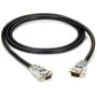 Black Box RS232 Shielded Serial Data Transfer Cable 10 Ft Metal Hood Male To Female For Monitor Connections EDN12BLK-0010-MF
