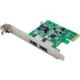 VisionTek Two Port USB 3.0 x1 PCIe Internal Card for PCs and Servers - PCI Express 2.0 x1 - Plug-in Card - 2 USB Port(s) - 2 USB 3.0 - (Fleet Network)