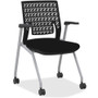 Mayline Thesis - Flex Back, Arms - Black Seat Color - Black Back Color - Poly Back Material - Gray Frame Color - Four-legged Base - 2 (Fleet Network)