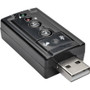 Tripp Lite series Virtual 7.1-Channel USB External Sound Card - 7.1 Sound Channels - External - USB - 1 x Number of Microphone Ports - (Fleet Network)