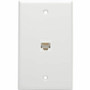 Tripp Lite series N235-001-WH-6AD Network Adapter - 1 x RJ-45 Network Female - 1 x RJ-45 Network Female - Gold Contact - White (N235-001-WH-6AD)