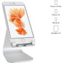 Rain Design mStand Mobile Stand In Silver Designed To Uplift And Hold Smartphones Small Tablets With Stable Base Elevated Viewing 10059