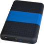 SIIG Drive Enclosure - USB 3.0 Host Interface - UASP Support External - Black, Blue - 1 x Total Bay - 1 x 2.5" Bay - Plastic, Aluminum (Fleet Network)