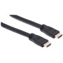 Manhattan HDMI Cable with Ethernet (CL3 rated, suitable for In-Wall use), 4K@60Hz (Premium High Speed), 10m, Male to Male, Black, HD x (353977)