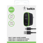 Belkin F7U001TT06-BLK USB-C to USB-A AC Adapter with Universal Home Charger - 10W - 5V DC - 2. 10A