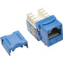 Tripp Lite Cat6/Cat5e 110 Style Punch Down Keystone Jack - Blue, 25-Pack - 25 Pack - 1 x RJ-45 Female - Blue (Fleet Network)