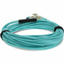 AddOn 50m MPO/UPC to 4xLC/UPC Duplex Aqua OM3 OFNR (Riser-Rated) 8-Strand Fiber Fanout Cable - 164 ft (50 m) Fiber Optic Network Cable (ADD-MPO-4LC50M5OM3)