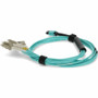 AddOn ADD-MPO-4LC8M5OM3 MPO/UPC to 4xLC/UPC Duplex Fanout Cable - 26. 2 ft (8 m) Aqua OM3 Riser-Rated 8-Strand Fiber Optic