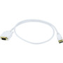 Monoprice 3ft 28AWG DisplayPort to VGA Cable - White - 3 ft DisplayPort/VGA A/V Cable for Audio/Video Device, HDTV, Monitor - First 1 (Fleet Network)