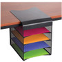 Safco Onyx Solid Top Horizontal Hanging Storage - 12" (304.80 mm) Height x 10.3" (260.35 mm) Width x 12.4" (314.33 mm) Depth - Scratch (Fleet Network)