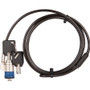 The Joy Factory SCU102 LockDown Key Cable Lock - 6 ft (1. 83 m) Steel Security Cable for Notebooks and Tablets - Black