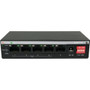 Amer SG4P1TE 5-Port Gigabit Unmanaged Switch with 4 PoE+ Ports - 60W Budget - Range Extend - Desktop