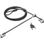 Kensington N17 Keyed Dual Head Laptop Lock for Dell Devices - 6 ft (1.83 m) Cable - Keyed Lock - Black - Carbon Steel - For Notebook, (Fleet Network)