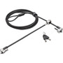 Kensington N17 Dual Headed Keyed Laptop Lock for Dell Devices - 6 ft (1.83 m) Cable - Keyed Lock - Black - Plastic, Carbon Steel - For (Fleet Network)