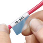 Panduit Wire & Cable Label - 1" (25.40 mm) Width x 2 1/4" (57.15 mm) Length - Rectangle - Thermal Transfer - White - Vinyl (Fleet Network)