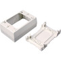 Wiremold NM2000 Sure-Snap Deep Device Box Fitting - 1 x Total Number of Socket(s) - 1-gang - Ivory - Polyvinyl Chloride (PVC) (Fleet Network)
