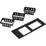 Wiremold Overfloor Raceway Extron MAAP-2A Combo Device Plate - Black - Steel (Fleet Network)