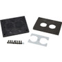 Wiremold Nonmetallic Duplex Cover Plate - 1-gang - Black - Brass (Fleet Network)