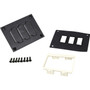 Wiremold Communications Cover Plate - 1-gang - Black (Fleet Network)