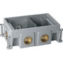 Wiremold Omnibox Double Gang Cast Iron Floor Box Robust Recessed Metal Enclosure For Power And Data Access Series Silver 880CS2-1