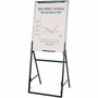 Quartet Futura Easel, 26" x 35" - 26" (660.40 mm) Width x 35" (889 mm) Height - White Surface - Durable, Compact, Lightweight, Height, (Fleet Network)