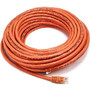 Monoprice 50FT 24AWG Cat6 500MHz Crossover Bare Copper Ethernet Network Cable - Orange - 50 ft Category 6 Network Cable for PC, Hub, - (Fleet Network)