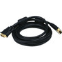 Monoprice 10ft 28AWG CL2 Dual Link DVI-D Cable - Black - 10 ft DVI-D Video Cable for PC, Monitor, Projector, HDTV, Video Device - End: (Fleet Network)