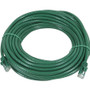 Monoprice FLEXboot Series Cat5e 24AWG UTP Ethernet Network Patch Cable, 50ft Green - 50 ft Category 5e Network Cable for Network - 1 x (Fleet Network)
