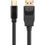 Monoprice Select Series Mini DisplayPort 1.2 to DisplayPort 1.2 Cable, 3ft - 3 ft DisplayPort/Mini DisplayPort A/V Cable for Monitor, (13372)