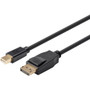 Monoprice Select Series Mini DisplayPort 1.2 to DisplayPort 1.2 Cable, 6ft - 6 ft (1.83 m) DisplayPort/Mini DisplayPort A/V Cable for (Fleet Network)