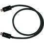 QNAP 0.5M ThunderBolt 3 Cable - 1.6 ft (0.50 m) Thunderbolt 3 Data Transfer Cable for NAS Server - First End: 1 x USB Type C - Male - (Fleet Network)