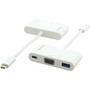Kramer USB 3.1 Type-C to VGA & USB 3.0 & PD Adapter Cable - USB/VGA Video/Data Transfer Cable for Projector, Video Device, Smartphone, (ADC-U31C/M1)