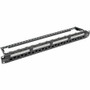 Tripp Lite series N252-024-6A 24-Port 1U Rack-Mount Cat6a/Cat6/Cat5e 110 Patch Panel - 24 Port(s) - 24 x RJ-45 - 1U High - Black - 19" (N252-024-6A)