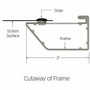 Da-Lite Cosmopolitan Projection Screen - Wall/Ceiling Mount Projector Screen - Matte White - Standard 120V - 164in - 16:10 - Matte - x (34468)