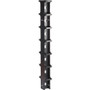 Black Box Vertical IT Rackmount Cable Manager - 48Ux6"W Double-Sided Black - Vertical Cable Manager - Black Powder Coat - 48U Rack (Fleet Network)
