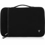 V7 CSE12HS-BLK-9N Carrying Case (Sleeve) for 12" to 12.2" Notebook - Black - 12.2" Water-resistant Neoprene Laptop Sleeve (Fleet Network)