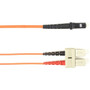 Black Box Fiber Optic Duplex Patch Network Cable - 49.2 ft Fiber Optic Network Cable for Network Device - First End: 2 x SC Network - (Fleet Network)