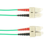 Black Box Fiber Optic Duplex Patch Network Cable - 82 ft Fiber Optic Network Cable for Network Device - First End: 2 x SC Network - - (Fleet Network)