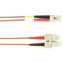 Black Box Fiber Optic Duplex Patch Network Cable - 6.5 ft Fiber Optic Network Cable for Network Device - First End: 2 x SC Network - - (Fleet Network)