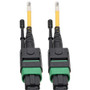 Tripp Lite series N390-03M-12-AP MTP/MPO Singlemode Patch Cable (F/F), Yellow, 3 m - 10 ft (3.05 m) Fiber Optic Network Cable for Hub, (Fleet Network)