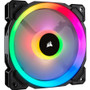 Corsair LL120 RGB 120mm Dual Light Loop RGB LED PWM Fan Single Pack - 1 Pack - 4.72" (120 mm) Maximum Fan Diameter - 1 x Fan(s) - 1500 (Fleet Network)