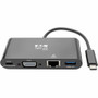 Tripp Lite Series USB Type C Docking Station With Dual Ports 60 W Power For Desktop PC Notebook Tablet And Smartphone U444-06N-VGUB-C
