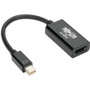 Tripp Lite series Keyspan P137-06N-HD4K6B HDMI/Mini DisplayPort Audio/Video Cable - 6" (152.40 mm) HDMI/Mini DisplayPort A/V Cable for (Fleet Network)