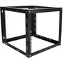 Claytek 9U 800mm Adjustable Wallmount Server Cabinet with 1U Cover Plate - For Server - 9U Rack Height31.50" (800 mm) Rack Depth - - - (Fleet Network)