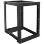 Claytek 15U 1100mm Adjustable Open Frame Server Rack with 1U Heavy Duty Shelf - For Server - 15U Rack Height43.31" (1100 mm) Rack - - (Fleet Network)