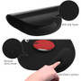 SIIG CE-PD0011-S1 Ergonomic Mouse Pad with Memory Foam Wrist Rest - Anti-Slip Rubber Base - Black - 8. 66" x 0. 87"