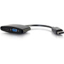 C2G 8in DisplayPort to 4K HDMI or VGA Adapter - Black - 8" (203.20 mm) DisplayPort/HDMI/VGA A/V Cable for Tablet, Notebook, Computer, (28273)