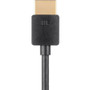 Monoprice 4K Slim Certified Premium High Speed HDMI Cable 1ft - 18Gbps Black - 1 ft (0.30 m) HDMI A/V Cable for Audio/Video Device - 1 (24182)